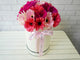 pure seed bk601 red & pink hued gerberas flower box