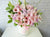 pure seed bk626 20 roses + 6 lilies + 10 gerberas + 10 ping pongs table flower arrangement (light pink hued)