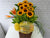 pure seed fr117 + Sunflowers, 3 Birds of paradise and Fresh Fruits basket