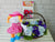 pure seed nb121 + Hydrangeas and Eustomas with Baby Girls Cotton Romper (Random Design) 5pcs set + new born arrangement
