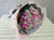 pure seed bq511 pink roses & baby's breath flower bouquet