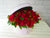 pure seed bk681 red roses with berries flower box