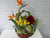 pure seed fr077 +  Bird of Paradise flowers, 10 Roses, 5 Gerberas and Fresh Fruits basket