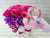 pure seed nb070 + gerberas, orchids, musical toy + new born arrangement
