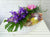 pure seed fr129 + Roses and Mokara Orchids and Fresh Fruits basket