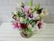 Mix Lily & Rose Glass Vase - VS033
