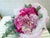 pure seed bq545 pink hydrangeas + roses + cymbidiums flower bouquet