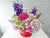 pure seed bk737 matthiolas + hydrangeas + roses + eustomas + cymbidium orchids flower box