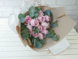 Sweet Heart Pink Rose Hand Bouquet - BQ549