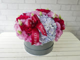 Velvet Hydrangea & Eustoma Flower Box - BK730