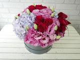 Velvet Hydrangea & Eustoma Flower Box - BK730