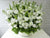 pure seed bk646 white lilies, eustomas & matthiolas table flower arrangement