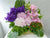 pure seed bk438 mokara orchids + eustomas + hydrangeas huge flower basket