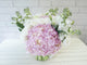 Hydrangeas & Matthiola Mix Glass Vase - VS049