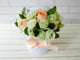 pure seed bk760 5 champagne roses & 10 green eustomas flower box