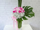 Romance Rose & Baby Breath Tall Vase - VS051