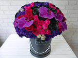 Obsidian Rose & Phalaenopsis Flower Box - BK766
