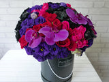 Obsidian Rose & Phalaenopsis Flower Box - BK766