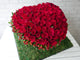 pure seed bk770 99 roses heart shaped floral arrangement