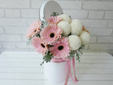 Warm Gerbera Ping Pong Flower Box - BK785