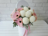Warm Gerbera Ping Pong Flower Box - BK785