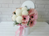 Warm Gerbera Ping Pong Flower Box - BK785