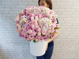 Blush Pink Rose Flower Box - BK917