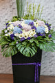 pureseed sy088 + Hydrangeas, Gerberas and Matthiolas with elegant Eustomas + sympathy stand