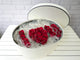 pure seed bk566 20 red roses with miniature pearls flower box